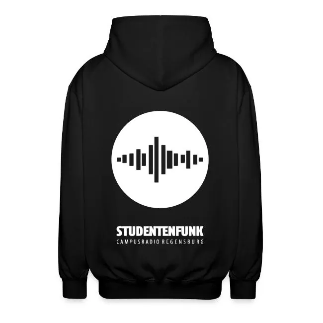 Rückseite: großes Logo mit Schriftzug „Studentenfunk – Campusradio Regensburg“
